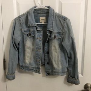 Light wash denim jacket